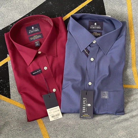 Stafford | Shirts | Stafford Regular Fit Dress Shirt Size 6 | Poshmark